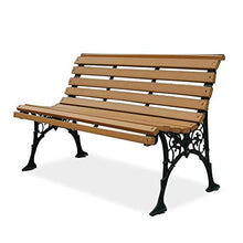 Panchine da giardino da esterno, panchine in ghisa, panchine da giardino anticorrosivo con schienale in legno massello 2-3 posti, poltrone da giardino per terrazze, per prati e di passaggio