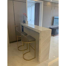 C-J-X STOOL/CHAIR Sedie da Bar Dell'hotel per Cucine, Sgabelli da Bar per La Decorazione Domestica Sedia da Pranzo Durevole Stabile Sgabello per Trucco con Struttura in Metallo(Color:Grigio)