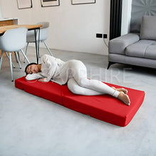 G&H - Materasso Pieghevole con Fodera Rimovibile, per Divano Letto, Letto, Letto Singolo, Pieghevole