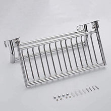 AINIYF Bagno Bagno Doccia Mensola Organizzatore Parete Punch Libero Pieghevole in Acciaio Inossidabile 304 2 Tiers portasciugamani, 2 Metodi di Installazione, 3 Formati (Dimensioni: 600x260x250mm)