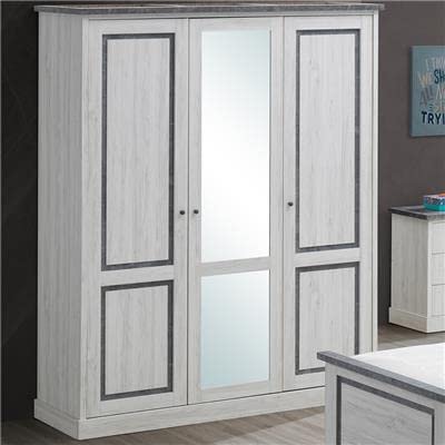 Leonie, armadio a 3 ante, colore: rovere grigio