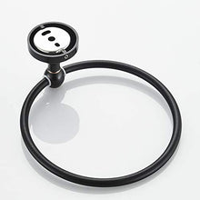 BigBig Home - Portasciugamani da Parete Realizzato in Ottone, con Finitura in Bronzo lucidato a Olio, per Vari Usi in WC e Cucina Towel Ring