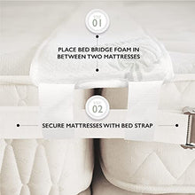 BALIBETOV Unisci materassi (Bed Bridge) Kit - Unisci materassi singoli in matrimoniale - Connettore a Due Letti Connettore per Materasso per Ospiti e riunioni di Famiglia (Naturale)