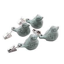 Pesi della tovaglia in ghisa pesante,Pesi della tovaglia vintage su ganci a clip,Kit di pesi con clip per uccelli