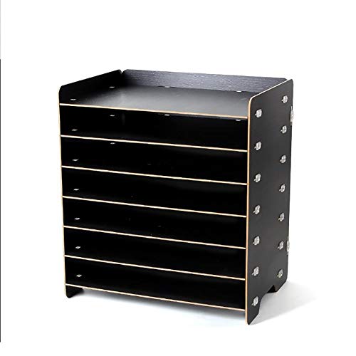 Schedario Classificatore Verticale Cartella del Desktop, Portariviste in Legno Scaffale per Cancelleria A più Piani, Forniture per Ufficio O Articoli per La Casa (Size : #17)
