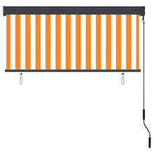Irfora Tenda a Rullo per Esterni Bianco e Arancione,Tenda da Sole Avvolgibile,Tenda da Sole per Esterno 140x250 cm