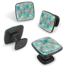 Alghe rosa corallo blu 4 PCS Pomelli per Porta, Pomolo per Mobile, Pomelli per Mobili con Viti, Maniglia per Armadietto, Pomelli per Porta, Pomelli per Cassetti per Porta, Armadio, Cassetto e Credenza