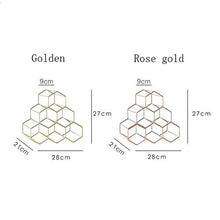 Conservazione del vino Wine Rack - Nordic arte del ferro Wine Rack 6 cremagliera della bottiglia di cucina bottiglia di vino Rack Storage Box vino piano cremagliera indipendente ( Color : Rose Gold )