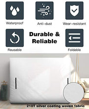 Nuovoware Custodia per Materasso Matrimoniale 203x193 cm / 80 x 76 Pollici con 8 Maniglie Resistente e Cerniera per Spostamento e Stoccaggio Copertura Riutilizzabile Protezione per Materasso, Argento