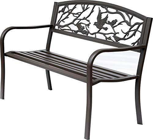 Brand OUTSUNNY - Panchina 127x60 cm Marrone