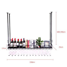 LWW Wine Rack, cremagliera di vetro di vino/a soffitto attaccatura del supporto di bottiglia del vino supporto del metallo ferro vetro vino Holder alta Cup/Altezza regolabile Rack Wine Glass,80 *