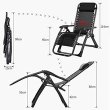 Sywlwxkq Sedie da Giardino Oversize Sdraio reclinabili a gravità Zero Sdraio da Giardino Sedia a Dondolo a Dondolo da Giardino per Campeggio in Spiaggia con Cuscini di Supporto 440 libbre