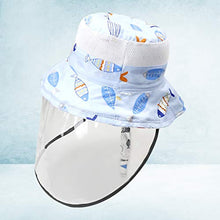 EXCEART Visiera di Sicurezza per Visiera per Bambini Visiera Protettiva Cappello a Pieno Facciale Cappello a Secchiello Esterno Anti-UV Anti-Schizzi (Circonferenza 46Cm)