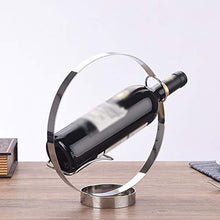 GZA Portabottiglie per Vino Stile Europeo Portabottiglie per Vino in Stile Creativo Portabottiglie per Vino in Ferro Art (Color : Silver)