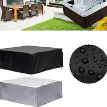 Fablcrew Copertura Quadrata per Molle Calde Impermeabile e Antipioggia UV Copertura Vasca idromassaggio Copertura Antipolvere per Piscina