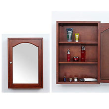 Bathroom mirror Armadietto Specchio Bagno in Legno Massello, Scatola Specchio Pensile A Muro, 46 × 15 × 66 Cm
