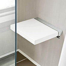 Sgabello da bagno a parete per uso domestico,Panche da bagno di sicurezza per il bagno,Sedia da doccia pieghevole anticollisione,Può sopportare 200 kg ( Color : Bianca , Size : 34.3*35.3*4.5cm )