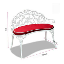 Household Products Sedia da Giardino Sedia Doppia in Metallo per Esterni, Panca da terrazza con bracciolo Schienale, Poltrona da Salotto per la Decorazione della casa, per Veranda/Parco/Cortile