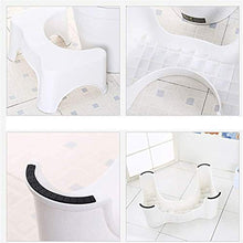 Sgabello da Toilette da Bagno, Sgabello da Toilette accovacciato Antiscivolo Ausilio per Il Bagno Sgabello da Bagno in plastica Aiuta ad alleviare la stitichezza, da Usare in Qualsiasi Bagno 7.1