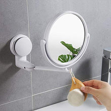 ZYCH Cosmetico Specchio Double Face Ingrandimento 10X Cosmetico da Trucco per Make up da Parete,Specchio da Trucco LED Ingrandimento con Ventosa-Bagno Make Specchio Vanity