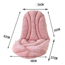 Cuscino per Sedia a Dondolo Riempito, Cuscino per Sedia con Angoli addensati con Lacci, Cuscino per Sedia con Schienale in Peluche, Cuscino per Sedile per Ufficio Studente caffè-Bianco