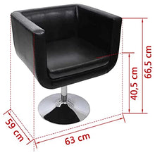 vidaXL 2X Poltrona Girevole Cubo in Similpelle Bianca Sedia Sgabello da Bar