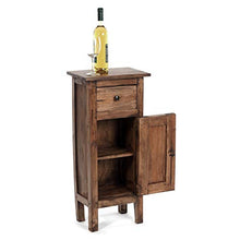 Design Delights - Mobile in Legno di Mogano Riciclato, Stile Shabby Chic, 80 x 36 x 25 cm