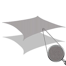 ERPENG Vela Ombreggiante 2x2.5m Antistrappo Antivento Impermeabile Tenda a Vela Quadrato con Kit di Installazione per recinzioni da Giardino, Balcone, Grigio Chiaro