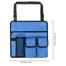 Sacco portaoggetti per Sedia da Spiaggia Tessuto Oxford 600D per Sdraio da Piscina per Giardino Esterno Lettino Prendisole Sedia a Sdraio per sedie a Sdraio(Blue)