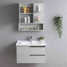 Combinazione di lavabo in ceramica del lavaggio della parete del cabinet della parete dell'armadio della parete del gabinetto della parete del mobile a muro Lavandino in ceramica con cabinet di medici