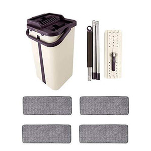 SSAYY Mop Mocio con Secchio Sostituzione Mocio Panno Magico Pulizia del Pavimento Spremere Mocio Piatti Cucina Detergente per Pavimenti Pavimento in Legno Mop Fellow Mop