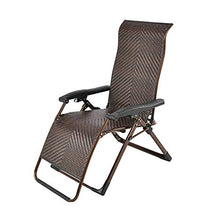 YQZ Sedia Pieghevole in Rattan Zero Gravity, Poltrona reclinabile con Posizioni Regolabili, per mobili da Giardino all'aperto per Giardino a Bordo Piscina