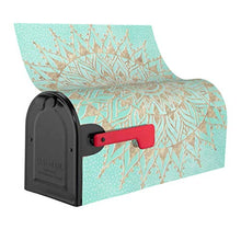 Min Gold Mandala - Copertura magnetica per cassetta postale per giardino, giardino, cortile, dimensioni standard 51 x 45 cm