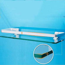 NewbieBoom Armadi Alti Space Alluminio Ripiani in Vetro Letti semplici Mensola per Bagno Lavabo Lavabo Specchio Anteriore Ripiani in Vetro (Dimensioni, 80 cm), 60 cm
