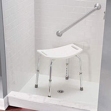 Sgabello da Bagno a doghe Regolabile in Altezza, Sedile da Bagno Resistente per ped Antiscivolo Max.150 kg 20x11 Pollici 0110