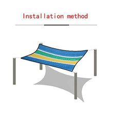 FCXBQ Tenda da Sole Tenda da Sole a Vela Tessuto Anti-UV Protezione Solare Rete Isolante per balconi Balcone Patio Tendalino a Strisce Colorate a 8 Pin (Colore: A, Dimensioni: 2 & Volte; 8m)