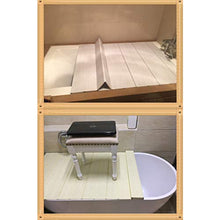 AnnYGJ Pannello Isolante per Vasca, Vaschetta Portaoggetti per Vasca, Isolante Antipolvere Ripiegabile per Il Bagno, Ripiano per Computer iPad, Bianco (Dimensioni : 116x70x0.65cm)