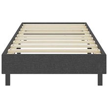 FAMIROSA Letto a Molle Grigio Scuro in Tessuto 80x200 cm-4704