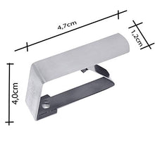 all-around24 - Fermatovaglia da tavolo, in acciaio INOX, per tavolo da tavolo, 10 pezzi