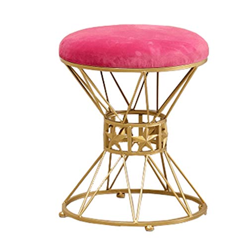 Mobili per la casa e Giardino Sgabello per Trucco Moda, Sgabello per Vestire ottomana, poggiapiedi Rotondo Imbottito per Soggiorno Camera da Letto Coffee shop-35x45cm Ottomani da Cucina