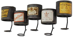 KUMOPYU Portabottiglie Portabottiglie Portabottiglie Vino 5 Bottiglie Portabottiglie Vino in Ferro Porta Vino Arredamento Casa Porta Bottiglie Porta Bottiglia Vino Portabottiglie Acqua