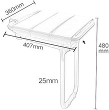 Sgabello da doccia Bagno sgabello Bagno di sicurezza pieghevole Sgabello anziani senza ostacoli Bagno Doccia Stool Bench Chair parete Cambiare Scarpe Sgabello con pannello e Legs ABS sgabello bagno