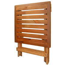 ECD Germany Tavolo da Giardino in Legno di Pino - 46 x 46 x 46 cm - Pieghevole - Quadrato - per Terrazza Balcone Patio Tavolino da caffè Richiudibile Tavola da Pranzo Arredo Mobili da Esterno