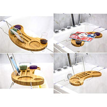 Cremagliera Vassoio Della Vasca Bagno, Cremagliera Bambù Cremagliera Vetro Supporto Supporto Telefono Cellulare Sostegno IPad Tazza Ventosa Antiscorrimento, Vasca Bagno Dell'hotel Famiglia, 45-95x16x2