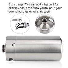 Rockyin 4L Mini in Acciaio Inox Beer Barrel con Coperchio a Spirale di Copertura pratici Accessori for la casa Home Hotel