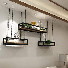 XHCP Organizzare portabottiglie per Vino da Appendere in Cucina, portabottiglie per Vino in Legno massello di Ferro Americano, mensola per Fiori Decorativi creativi, per Cucina/Bar /