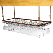 JHGJBJ Bottiglia di Vino/Supporto di Vetro di Vino, Altezza Regolabile: 30-60 Cm, in Grado di Ospitare 24 Tazze A Casa for Il Bar E La Cucina (Color : Brown)