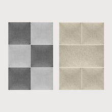 Isolbau Pannello da parete decorativo 3D da parete, cuscino da parete in tessuto, decorazione moderna e imbottita, per camera da letto, letto (30 x 30 cm, quadrato, blu)