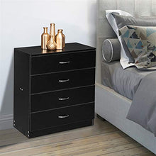 Infilm, cassettiera moderna in legno con 4 cassetti, per camera da letto, armadio, ingresso, corridoio, stanza dei bambini