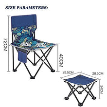 LINGZE Sedia da Campeggio Pieghevole Leggera e compatta, Sedia da Spiaggia Portatile con Borse per Campeggio, Giardino, Gite in roulotte, Pesca